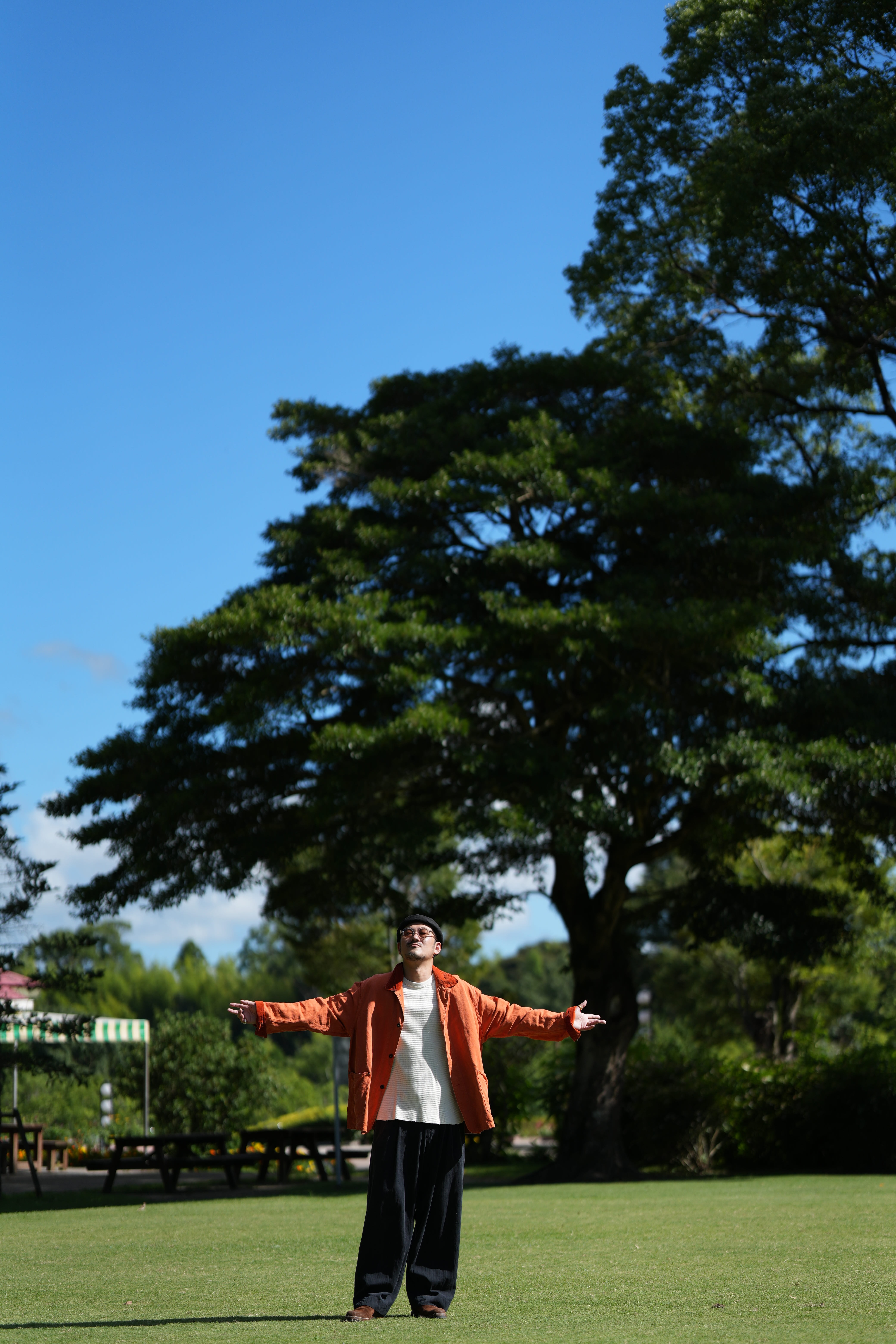 KAPTAIN SUNSHINE for khaki “Forester Jacket” -ORANGE- – khakiの