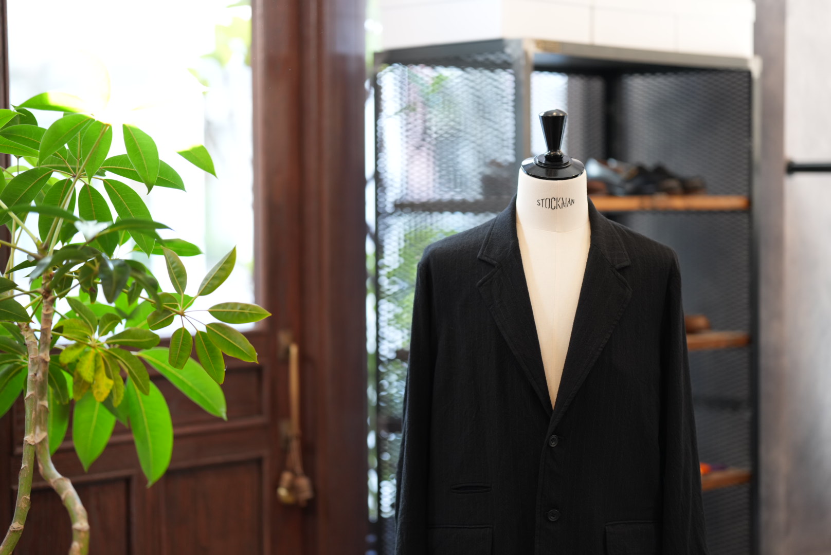 ジャケット・アウター ULTERIOR 25AW WASHED WOOL SILK STRIPE